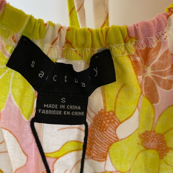 Sanctuary Play date Camisole Floral Orange and Yellow NWT - Picture 8 of 12